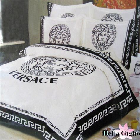 versace blanket white|versace blanket set.